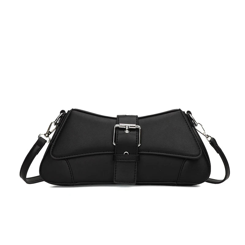 Square Leather Crossbody Bag Women's Messenger Purse Handbag