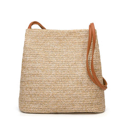 Bohemian Rattan Beach Handbag Summer Tassel Beach Bag