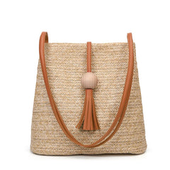 Bohemian Rattan Beach Crossbody Bag