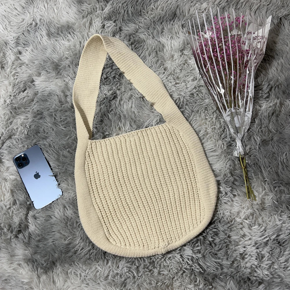 Women Straw Beach Bag Large Capacity Shoulder Rattan Handbags Crossbody Bag
