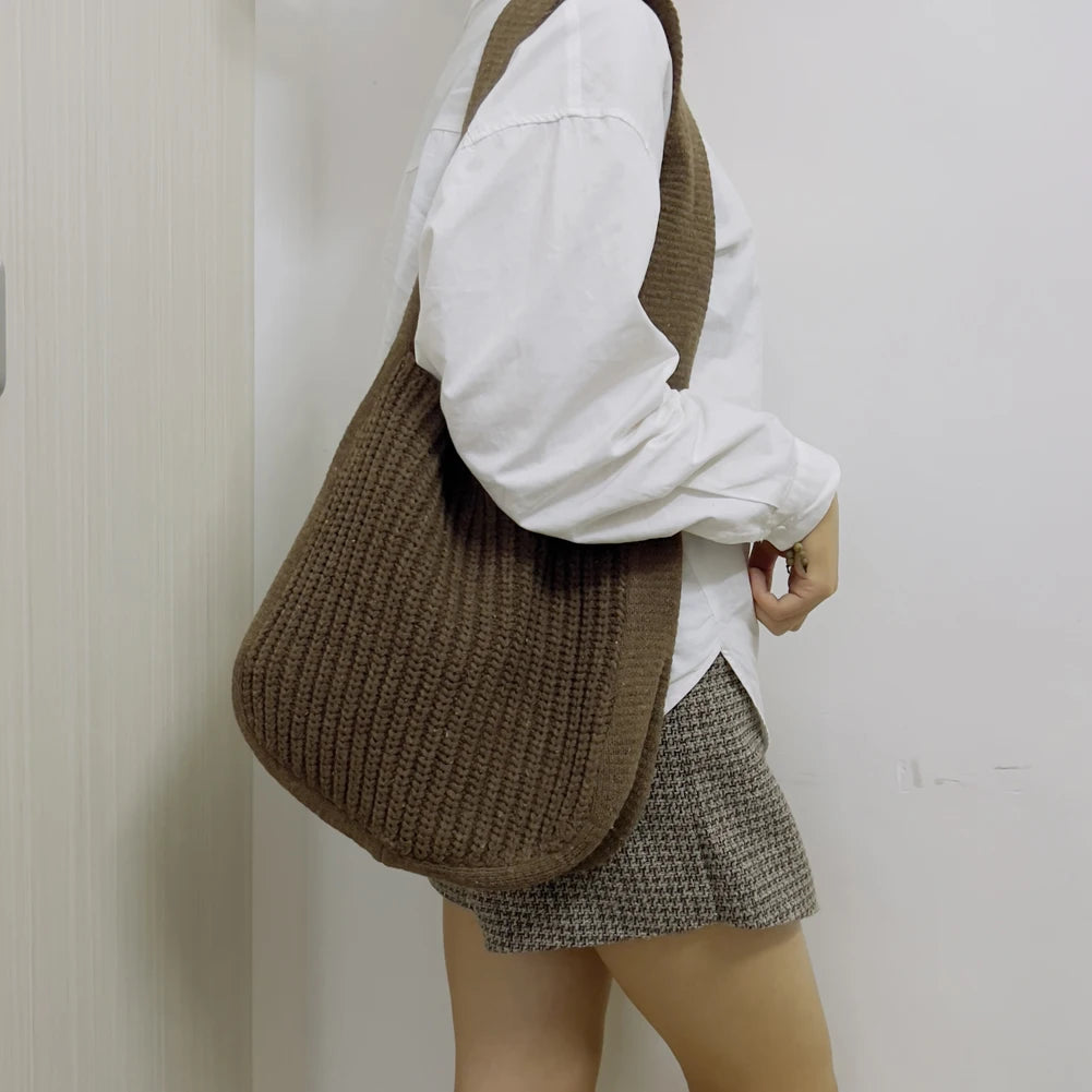 Women Straw Beach Bag Large Capacity Shoulder Rattan Handbags Crossbody Bag