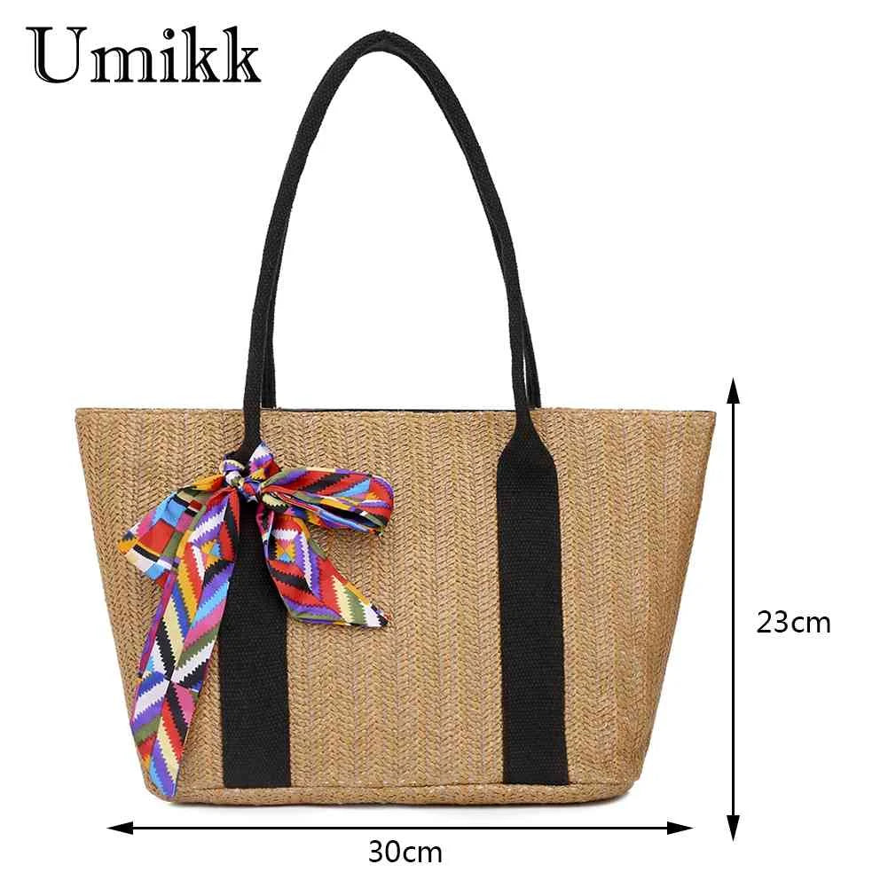 Straw Clutch Large Capacity Beach Bag for Lady Vacation Daily Casual