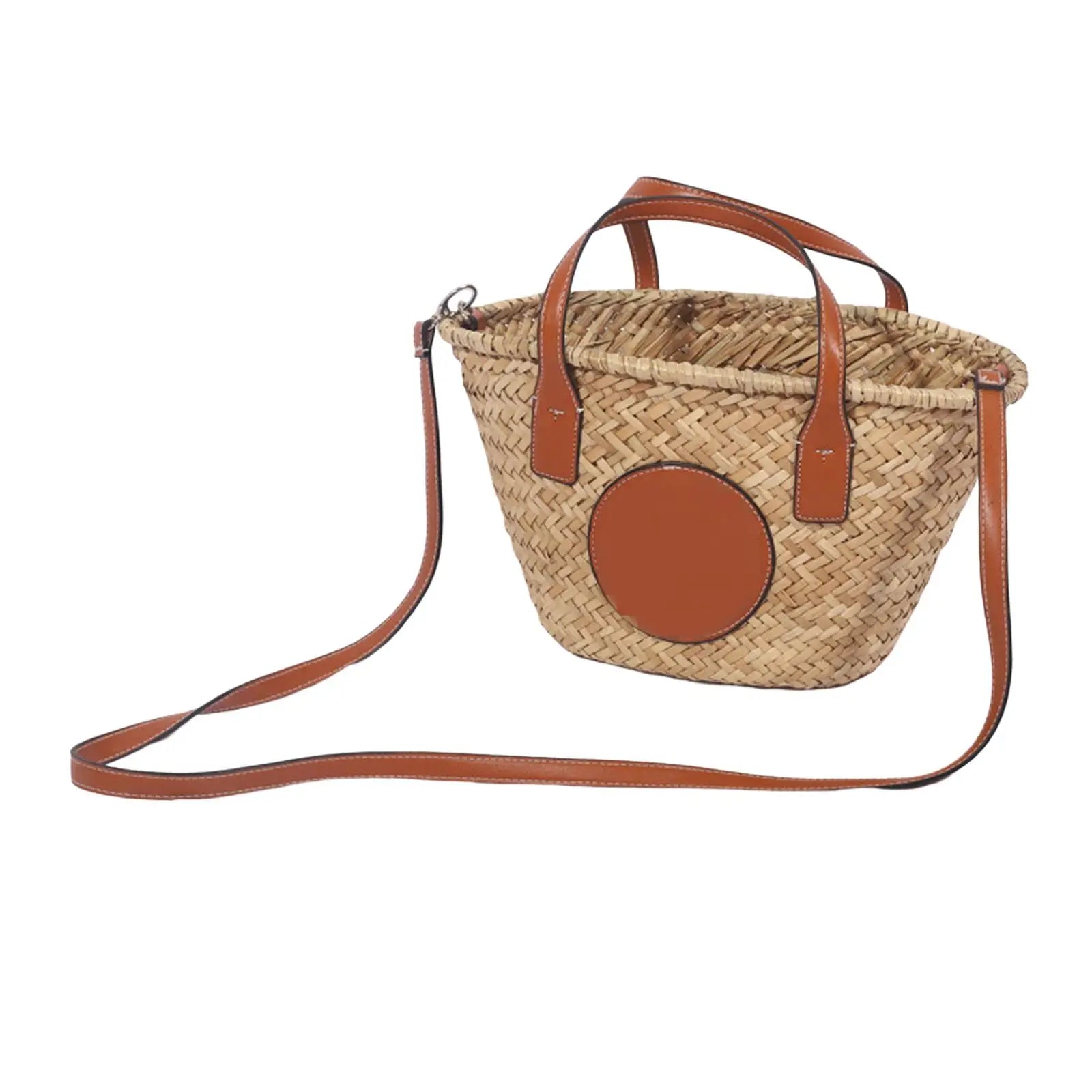 Women Straw Shoulder Bag Beach Portable Handbag Purse Hobo Casual Bohemian