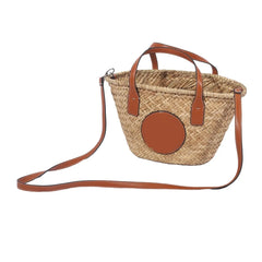 Women Straw Shoulder Bag Beach Portable Handbag Purse Hobo Casual Bohemian