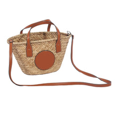 Women Straw Shoulder Bag Beach Portable Handbag Purse Hobo Casual Bohemian