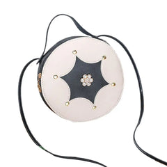 Women Rhinestone Round Shoulder Bag Handbag Crossbody Pouch