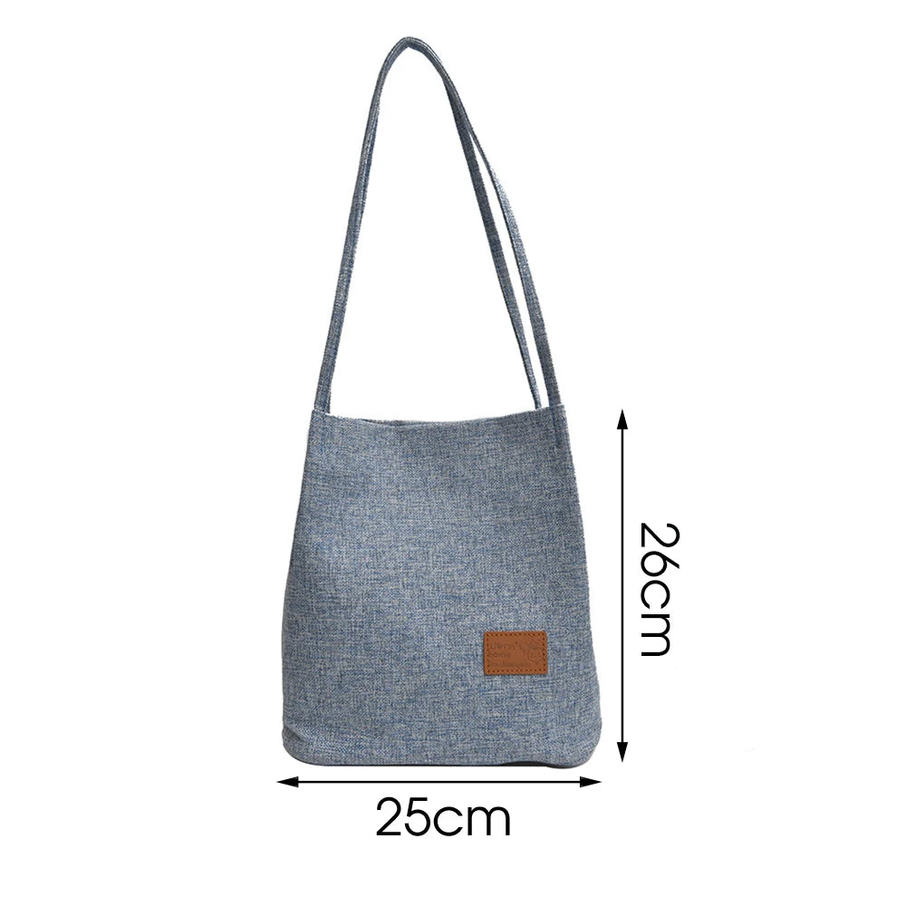 Summer Beach Bags Large Capacity Flax Shoulder Bag Casual Totes