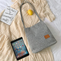 Women Beach Bag Large Capacity Flax Shoulder Tote Casual Shopping Travel