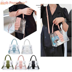 Women Summer Clear Armpit Bag Transparent Underarm Tote