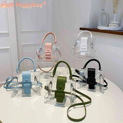 Women Summer Clear Armpit Bag Transparent Underarm Tote