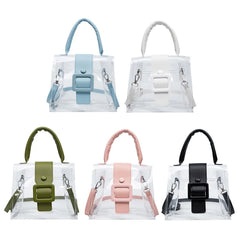 Women Summer PVC Clear Armpit Bags Ladies Pure Transparent Underarm Tote