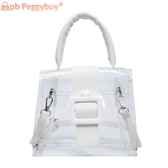 Women Summer Clear Armpit Bag Transparent Underarm Tote