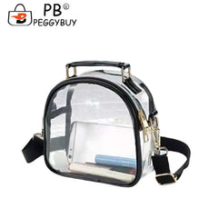 Women Summer PVC Clear Shoulder Armpit Bags Ladies Casual Transparent Tote