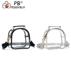 Women Summer PVC Clear Shoulder Armpit Bags Ladies Casual Transparent Tote