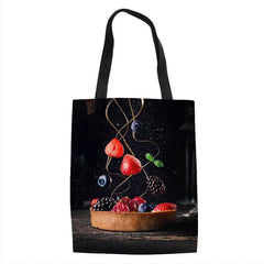 Women Supermarket Shopping Bag Large Canvas Tote Bag