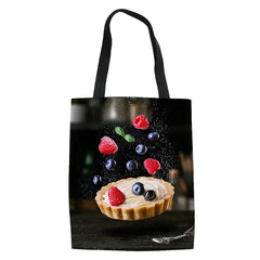 Women Supermarket Shopping Bag Large Canvas Tote Bag