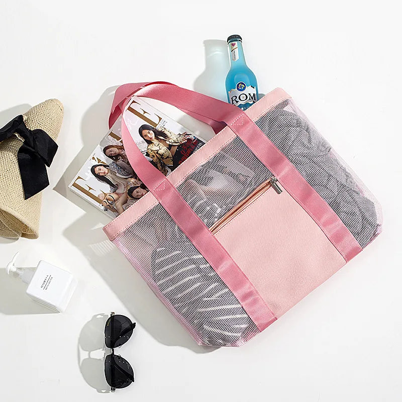 Large Capacity Women Swim Storage Bag Portable Beach Handbag