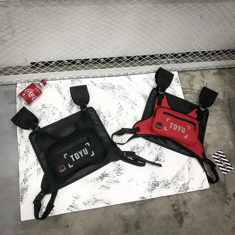 Tactical Vest Bag Unisex Chest Rig Bag Streetwear Waistcoat Packs