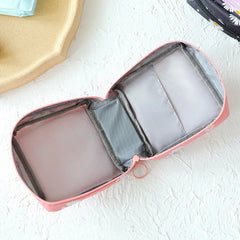Women Tampon Daisy Storage Bag Sanitary Pad Pouch Napkin Cosmetic Bags Organizer