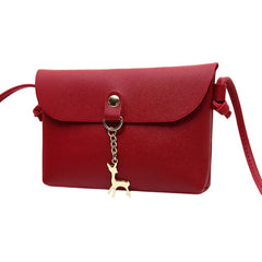 Women Tassel Crossbody Bag Deer Pendant Shoulder Crossbody Bag