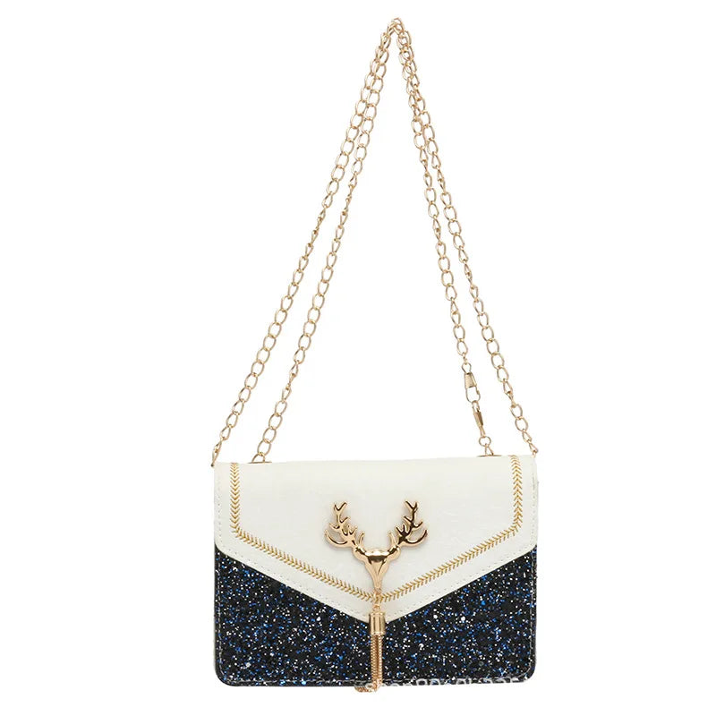 Women Tassel Deer Handbags Shoulder Bag Ladies Female Handbag Phone Purse