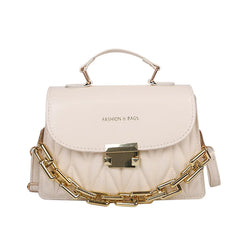 Women Textured Bag Messenger Chain Shoulder Small Square Handbags Tote Sac
