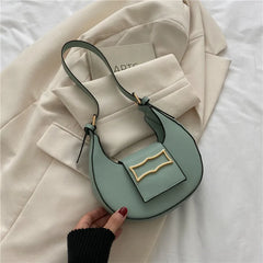 Women Textured Bag Small Square Shoulder Purse Tote Handbag B491