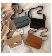 Women Shoulder Bags Contrasting Colors Messenger Bags Square Bags