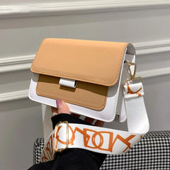 Women Shoulder Bags Contrasting Colors Messenger Bags Square Bags