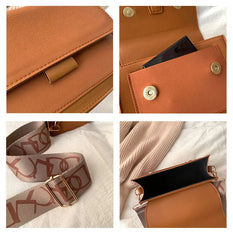 Women Shoulder Bags Contrasting Colors Messenger Bags Square Bags