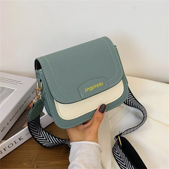 Textured Shoulder Bags Contrasting Colors Messenger Bags for Women