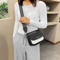 Textured Shoulder Bags Contrasting Colors Messenger Bags for Women