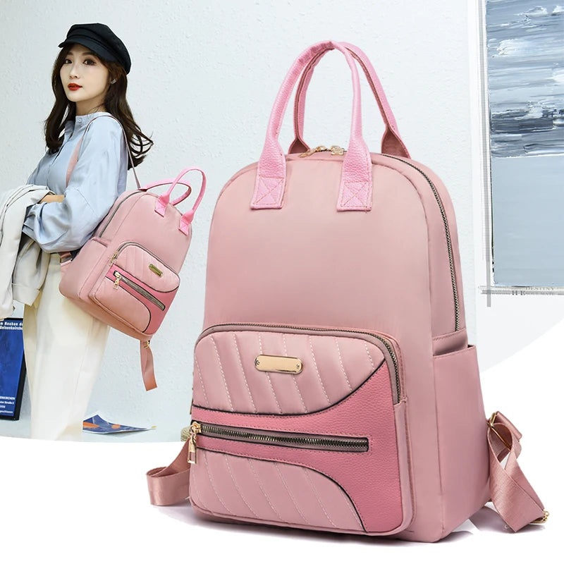 Women Waterproof Oxford Backpack School Bags Large Capacity Rucksack