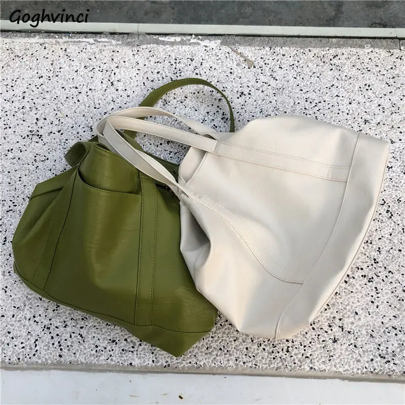 Soft PU Leather Large Capacity Shoulder Bag