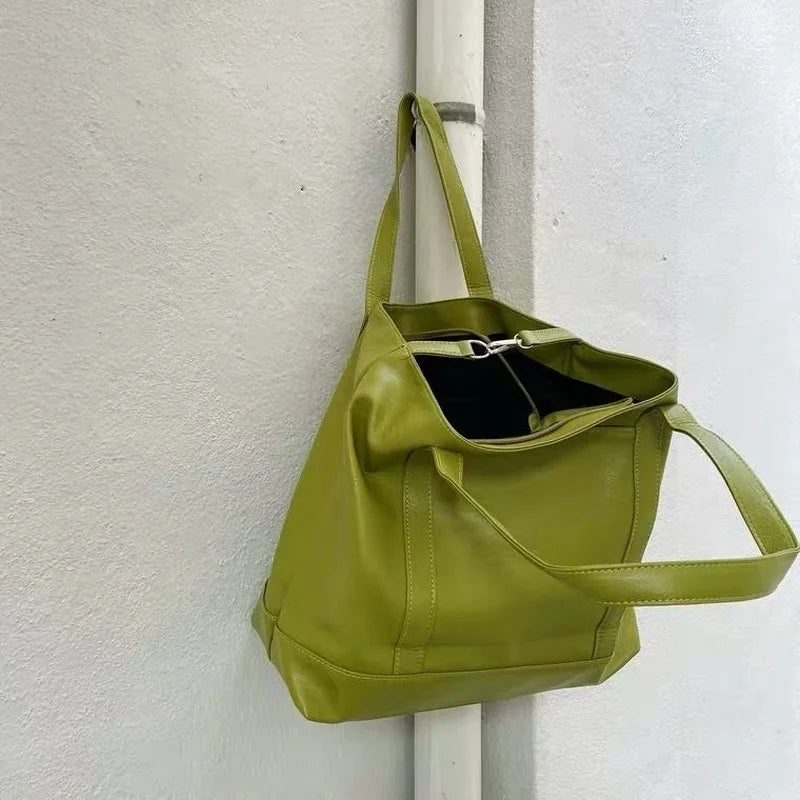 Soft PU Leather Large Capacity Shoulder Bag