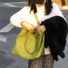 Soft PU Leather Large Capacity Shoulder Bag