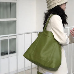 Soft PU Leather Large Capacity Shoulder Bag