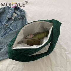 Quilted Rhombus Top Handle Bag Retro Satchel Crossbody