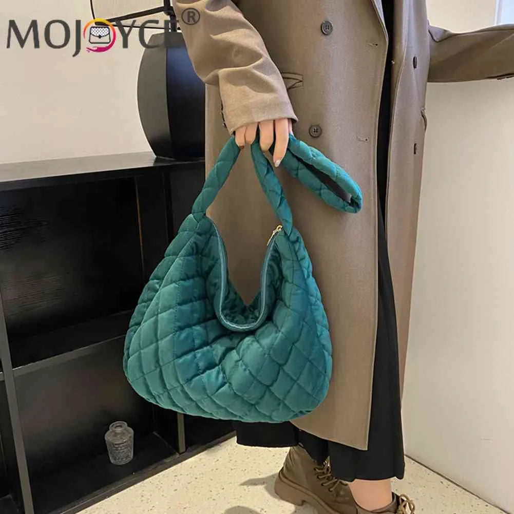 Quilted Rhombus Top Handle Bag Retro Satchel Crossbody
