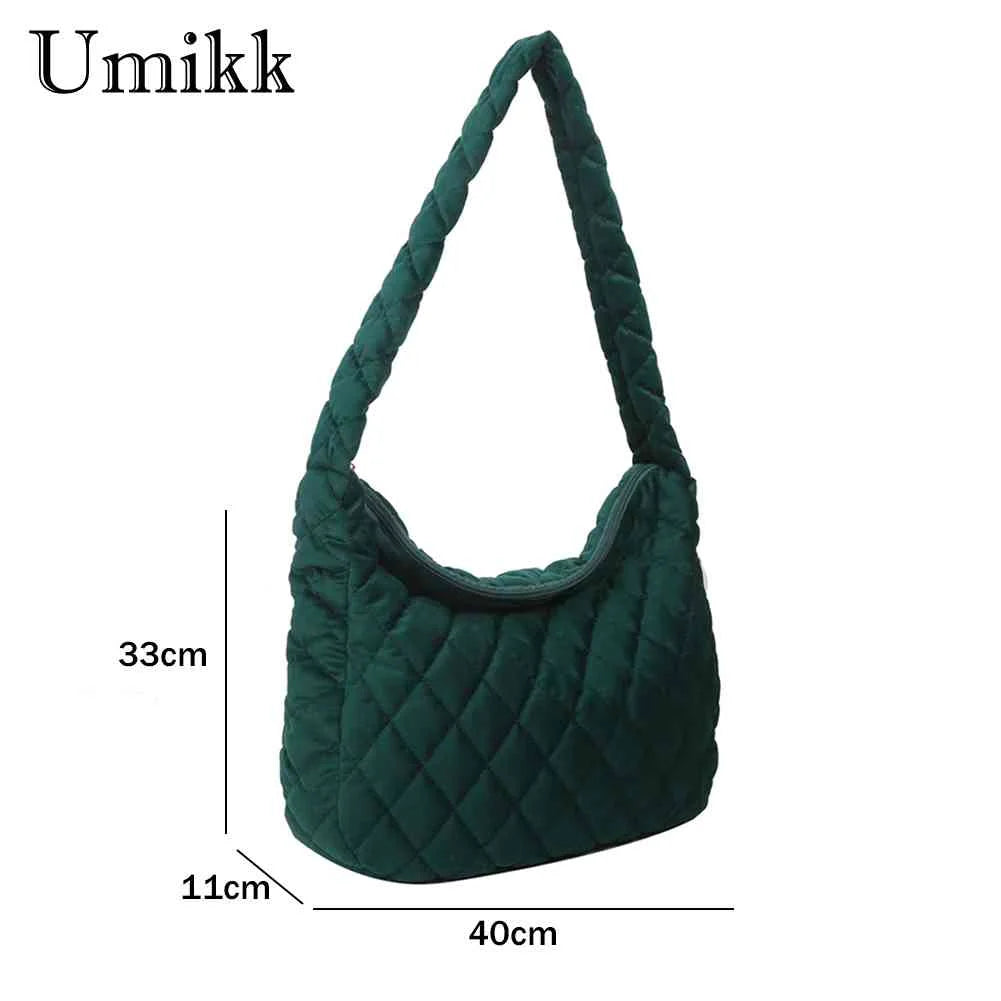 Women Top Handle Bag Crossbody Satchel Quilted Rhombus Large Capacity