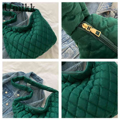 Women Top Handle Bag Crossbody Satchel Quilted Rhombus Large Capacity