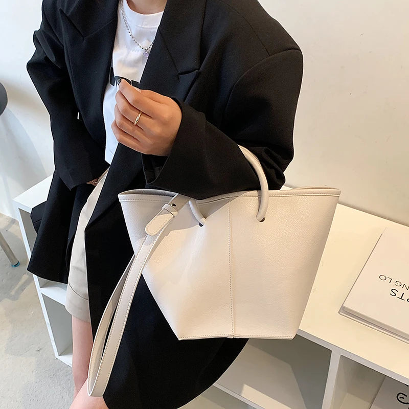 Vintage Women Top-handle Bag Crossbody Bags Large Tote Female Leather