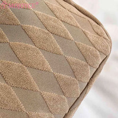 Casual Rhombus Armpit Bag Soft Cloth Large Capacity for Daily Travel