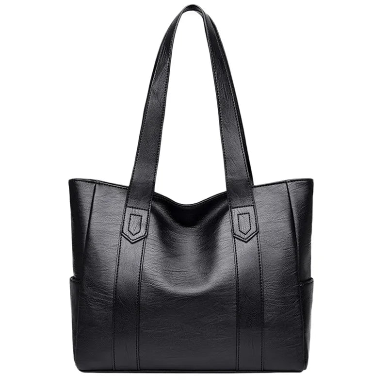 Women Top-handle Bags PU Leather Tote Bag Large Capacity Shoulder Bags