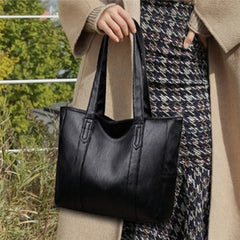 Women Top-handle Bags PU Leather Tote Bag Large Capacity Shoulder Bags