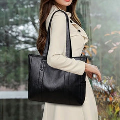 Women Top-handle Bags PU Leather Tote Bag Large Capacity Shoulder Bags
