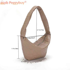 Women Top-handle Bags PU Leather Hobos Shoulder Bag Quilted Rhombus Pattern