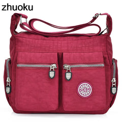 Women Top-handle Shoulder Bag Nylon Casual Tote Crossbody Messenger Bags