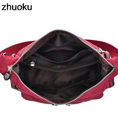 Women Top-handle Shoulder Bag Nylon Casual Tote Crossbody Messenger Bags
