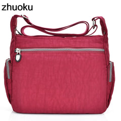 Women Top-handle Shoulder Bag Nylon Casual Tote Crossbody Messenger Bags